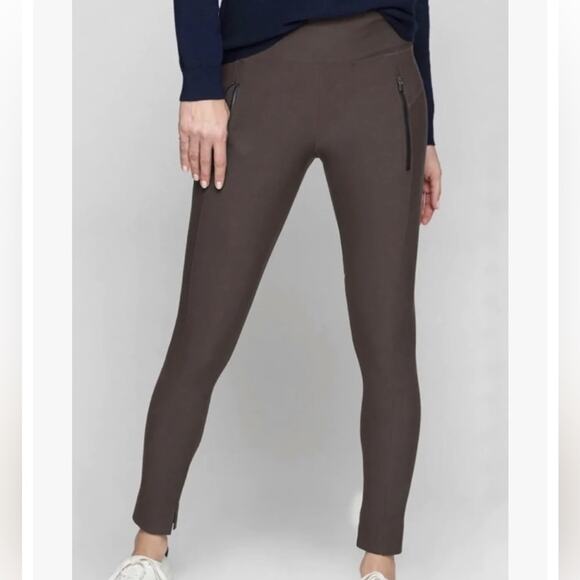 Athleta Mauve Brown Stellar Skinny High Waisted Ankle Pants Size XS - Picture 1 of 9